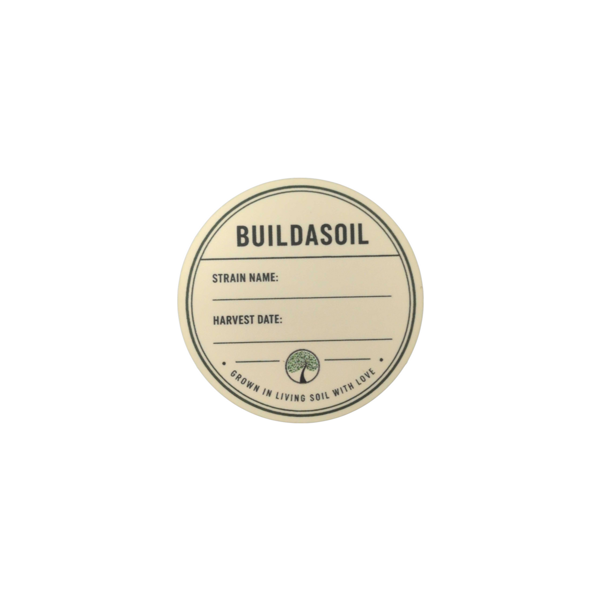 BuildASoil Herb Jar Sticker 12-Packs