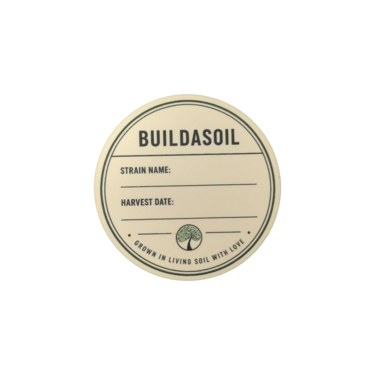 BuildASoil Herb Jar Sticker 12-Packs