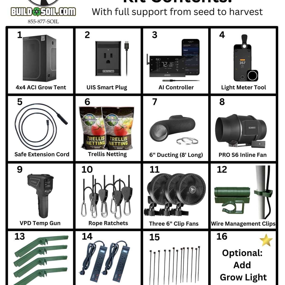 4x4 grow tent set up BuildASoil 4x4 Grow Tent Kit