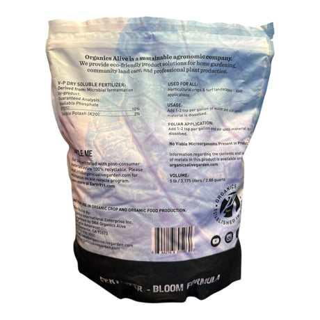 Organics Alive V-P Dry Soluble 0-10-2