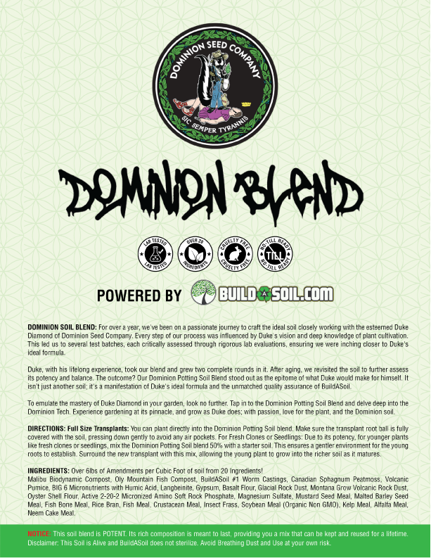 Dominion Soil Blend - Duke Diamond x BuildASoil Collab
