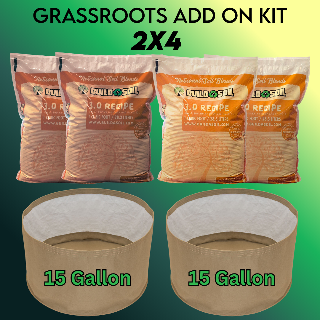 BuildASoil Grassroots Living Soil Pots Tent Add-On Kit
