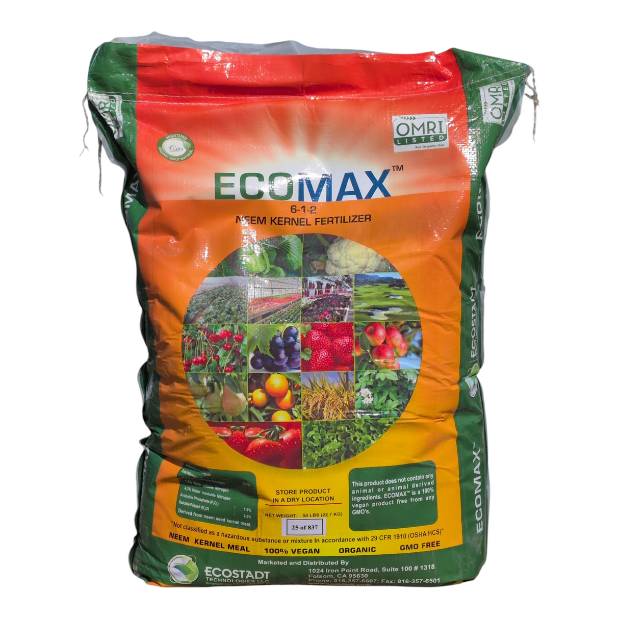 EcoMax 6-1-2 Neem Cake Kernel Fertilizer