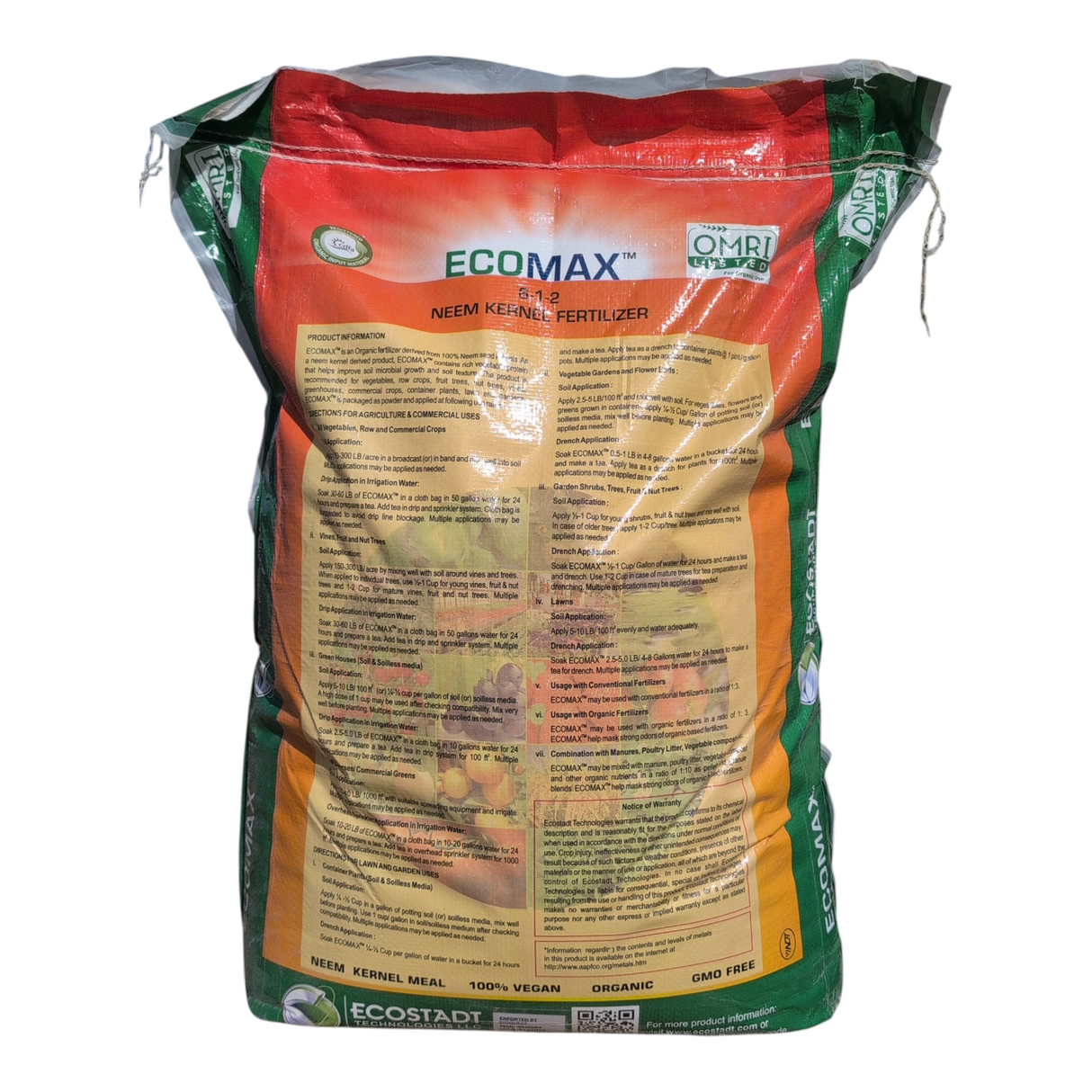 EcoMax 6-1-2 Neem Cake Kernel Fertilizer
