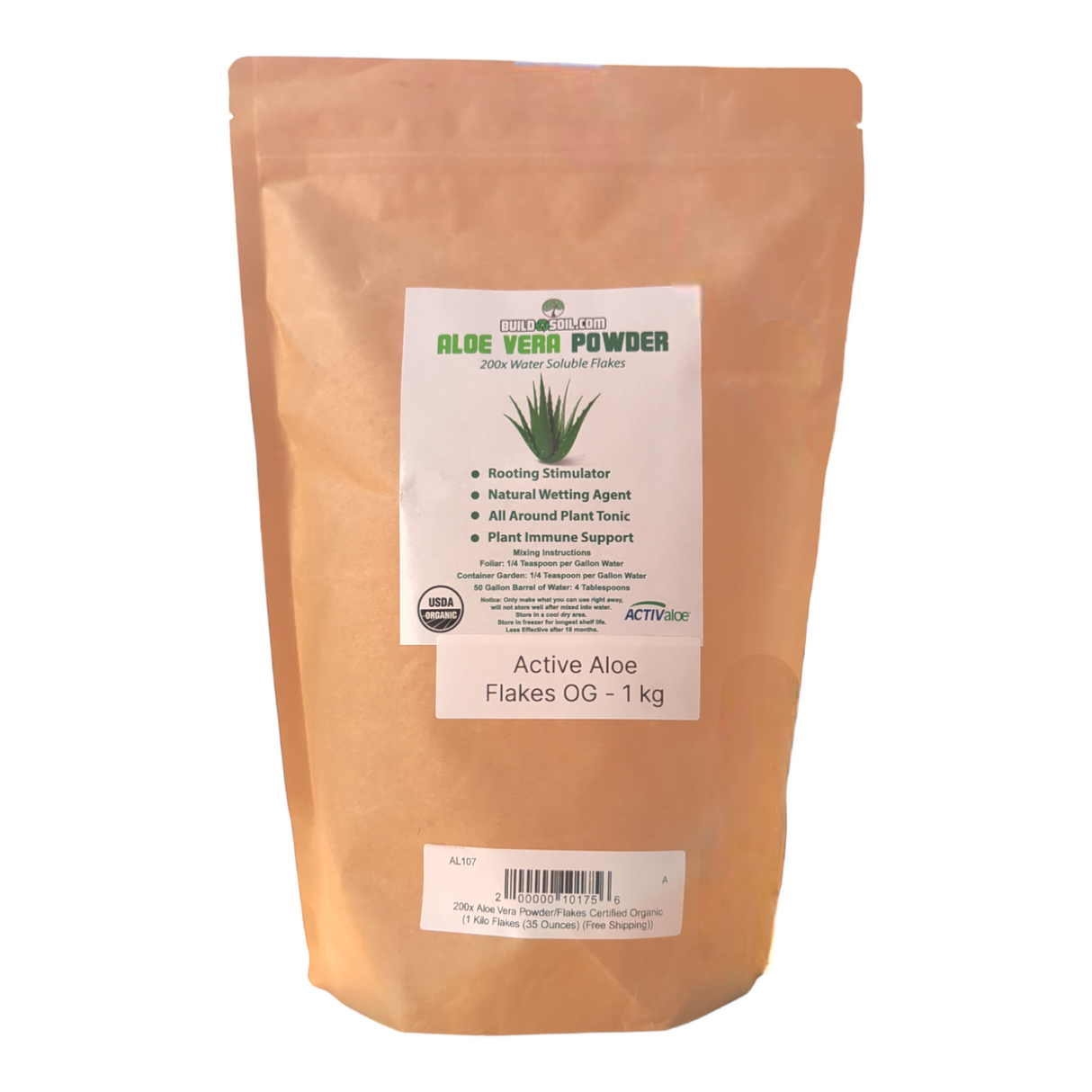 200x Aloe Vera Powder Flakes Certified Organic