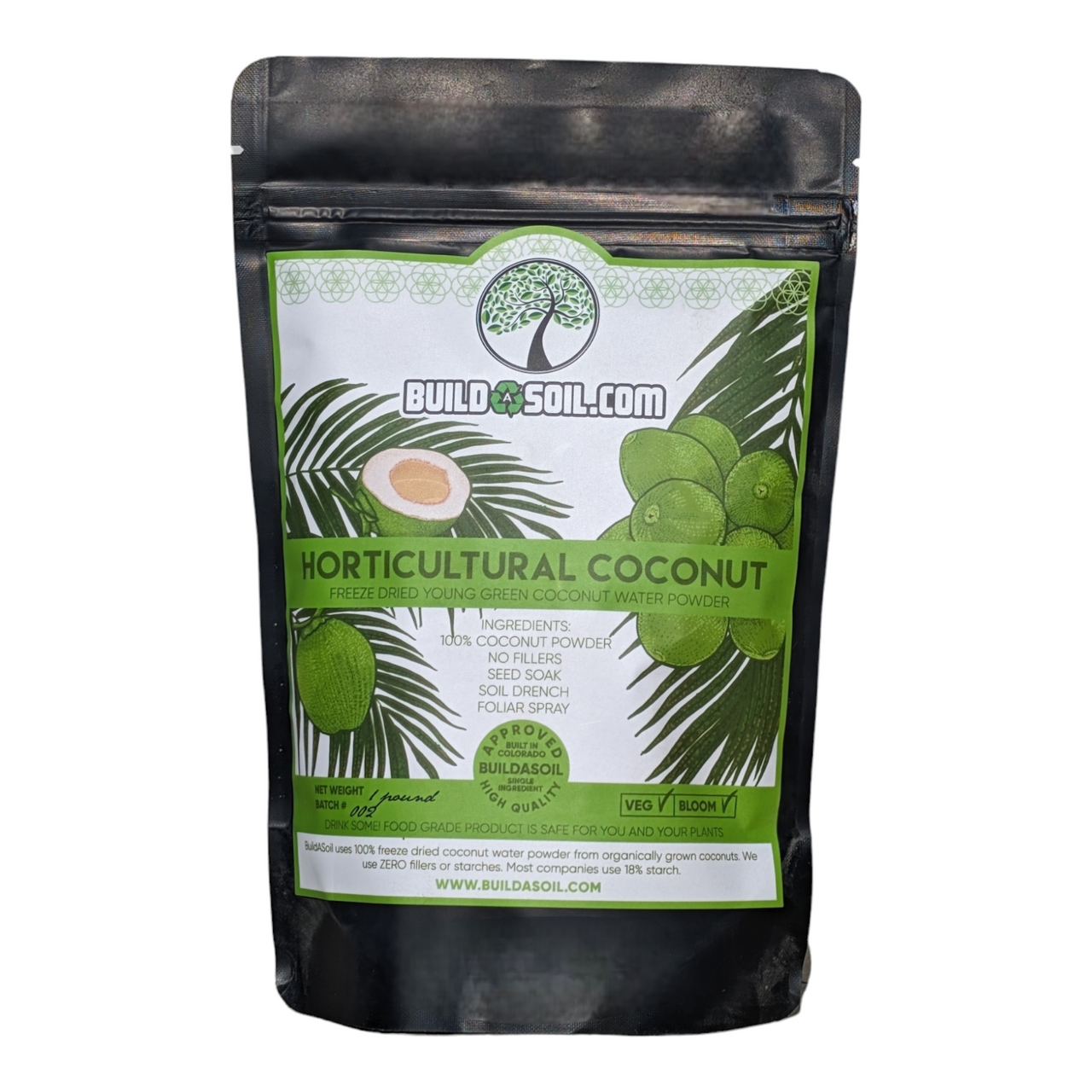 Coconut Water Powder - Raw Freeze Dried Organic