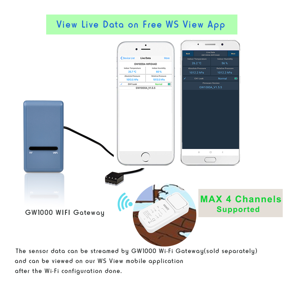 Ecowitt Wireless Water Leak Detector