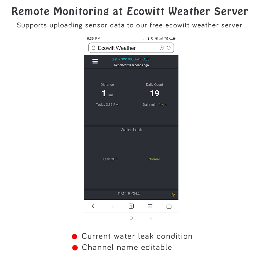 Ecowitt Wireless Water Leak Detector