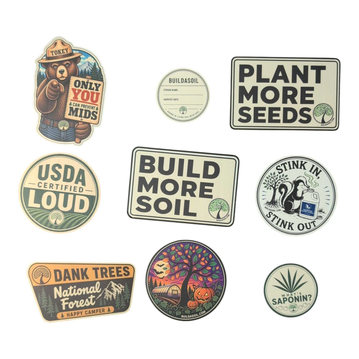 BuildASoil Sticker Pack