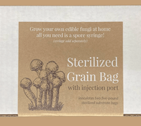 Thumbnail for Growing Organic Sterilized Grain Bag W/ Injection Port (3LB)