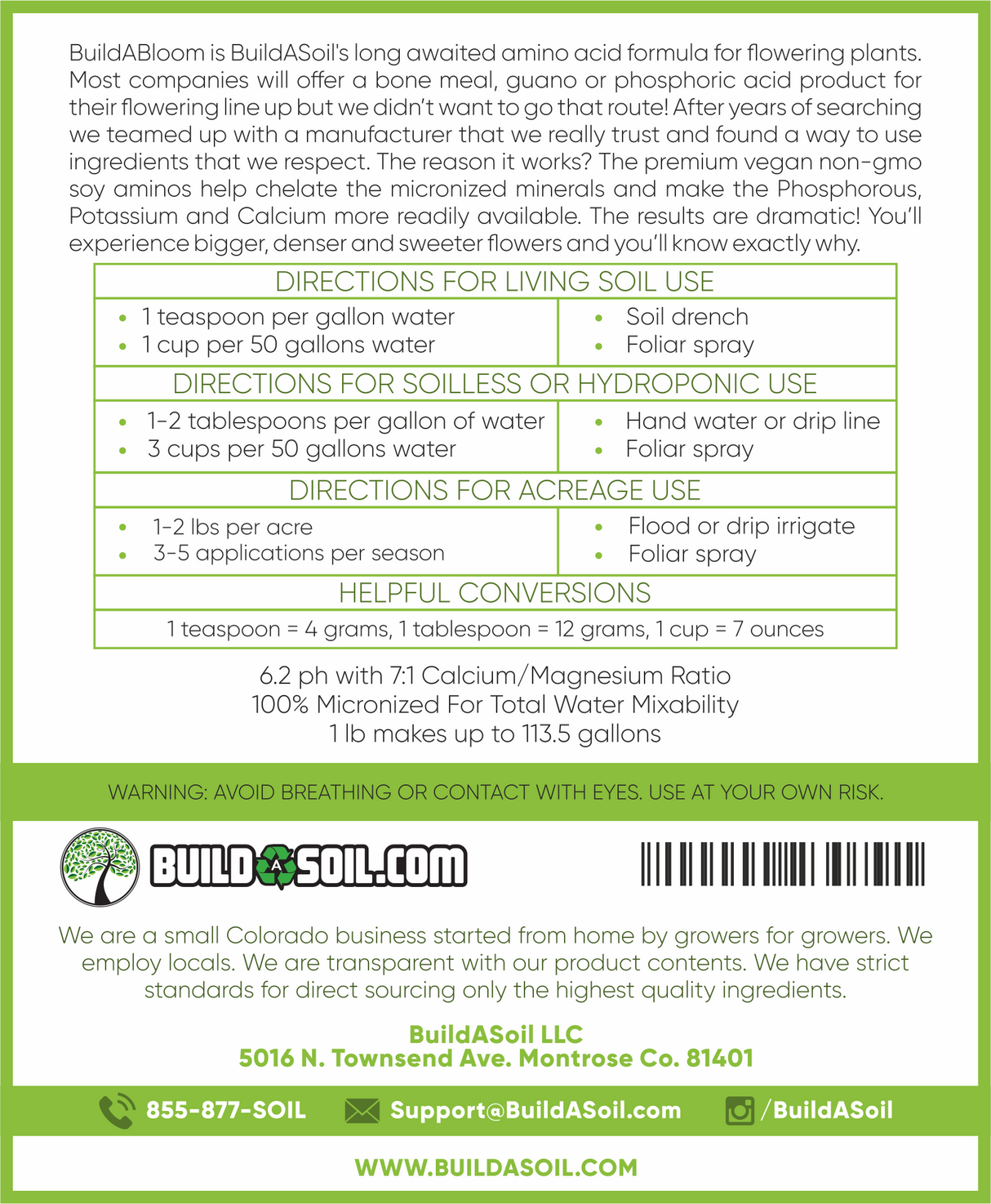 BuildABloom - Amino Chelated Bloom Booster