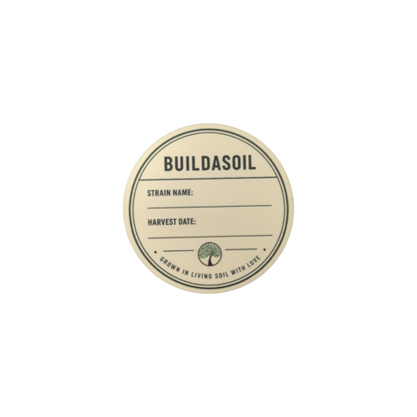 BuildASoil Herb Jar Sticker 12-Packs