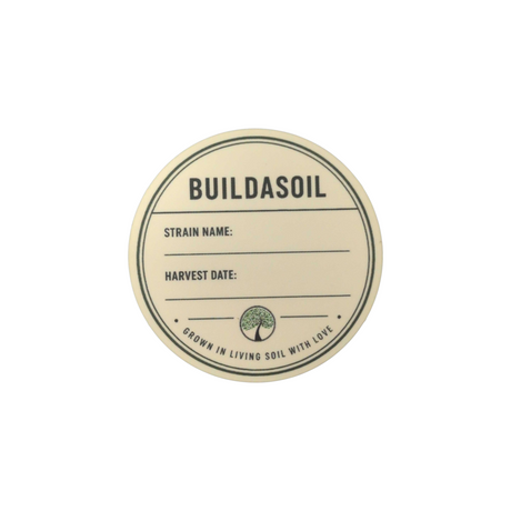 BuildASoil Herb Jar Sticker 12-Packs