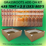 BuildASoil Grassroots Living Soil Bed Tent Add-On Kit
