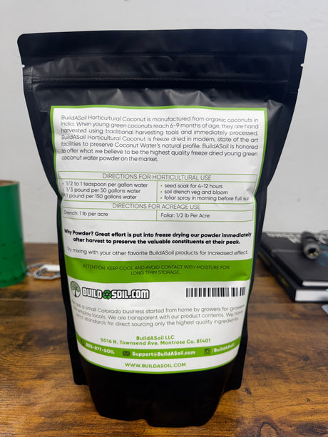 Coconut Water Powder - Raw Freeze Dried Organic