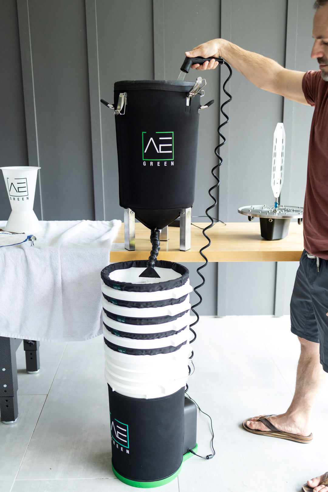 Aether Green - Portable Rinse Station