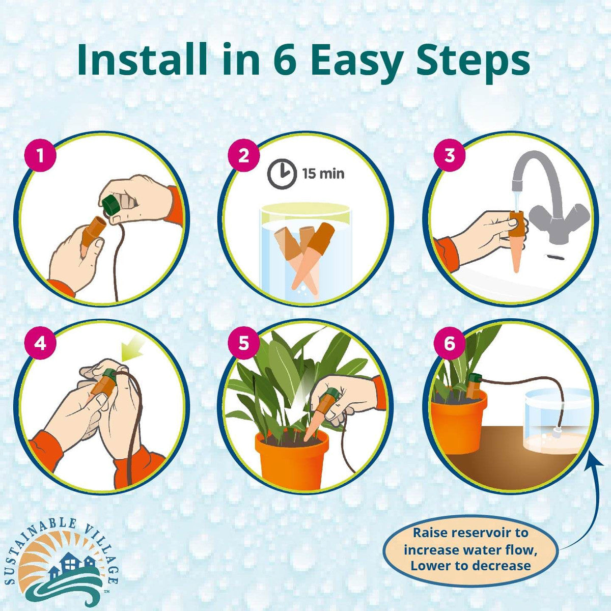 watering system for house plants BluMat Classic 3-Pack: Effortless Indoor Plant Hydration System – BuildASoil