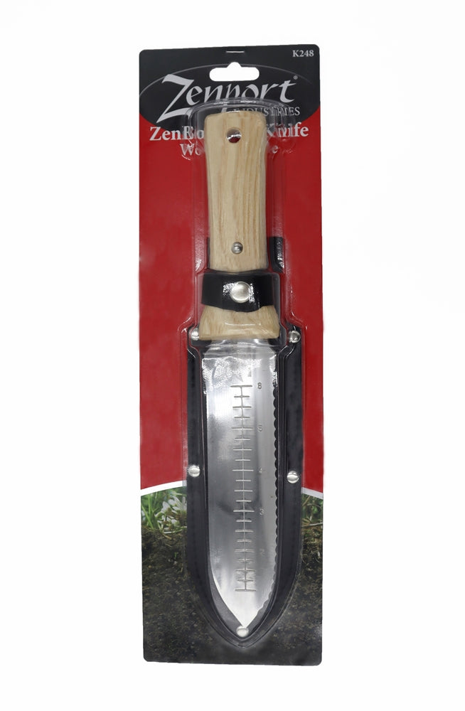 Wood Handled Deluxe Zenbori Knife