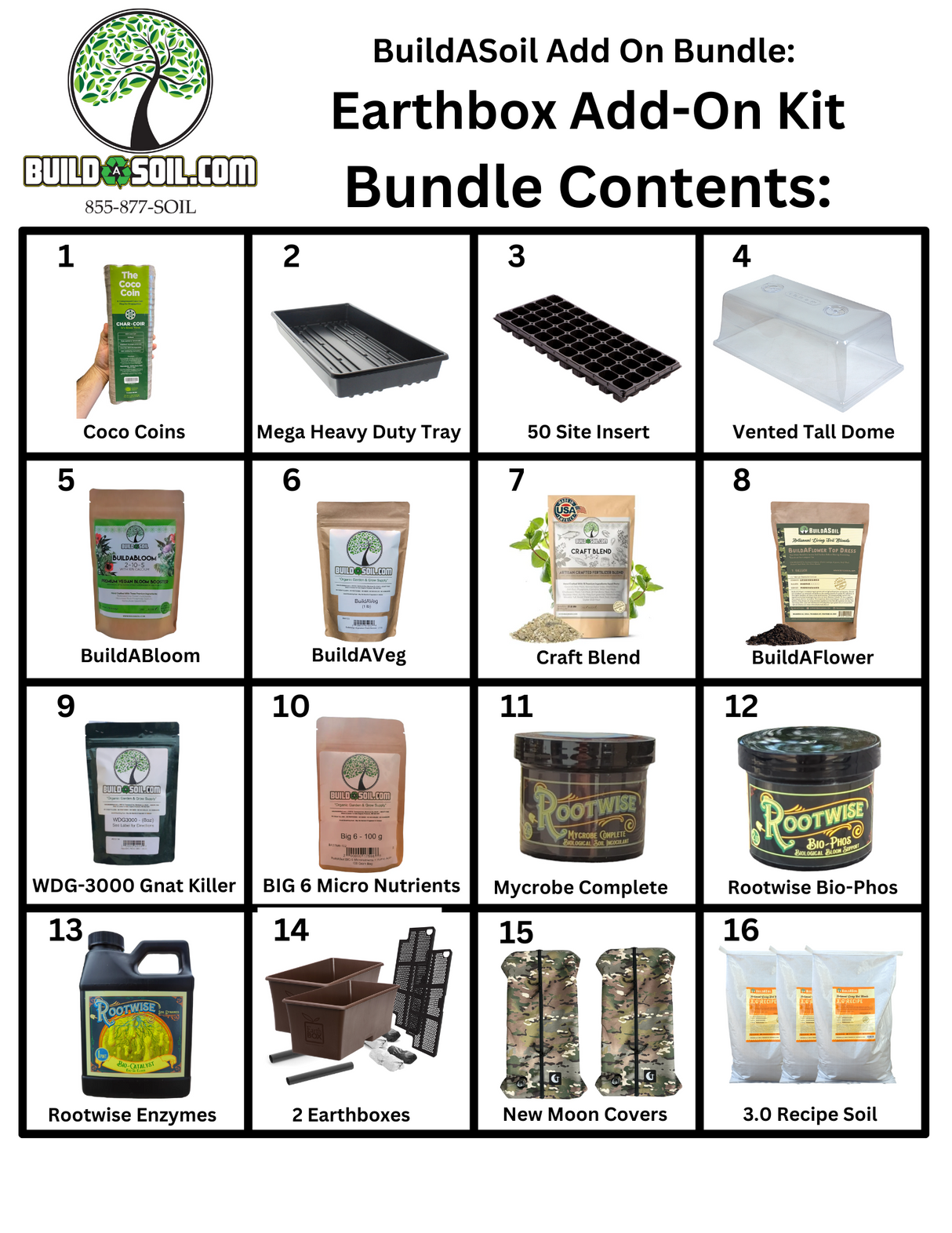 BuildASoil Grow Tent Bundle Add-On Pack: 4x4 EarthBox