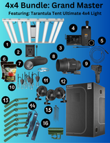BuildASoil 4x4 Grow Tent Kit: Grand Master Tent Ultimate LED