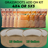 BuildASoil Grassroots Living Soil Pots Tent Add-On Kit