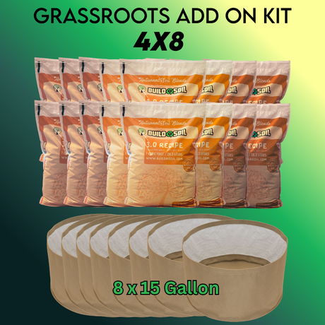 BuildASoil Grassroots Living Soil Pots Tent Add-On Kit