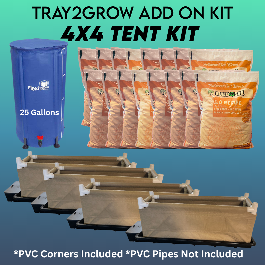 BuildASoil Tray2Grow Tent Add-On Kit