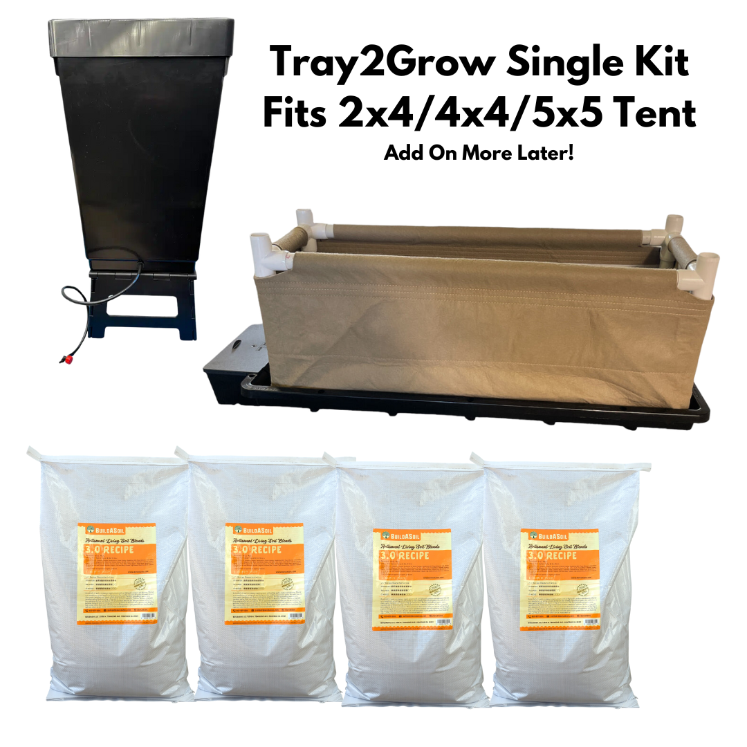 BuildASoil Grow Tent Bundle Add-On Kit: 2x4 Tray2Grow (Free Shipping)