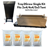 BuildASoil Grow Tent Bundle Add-On Kit: 2x4 Tray2Grow