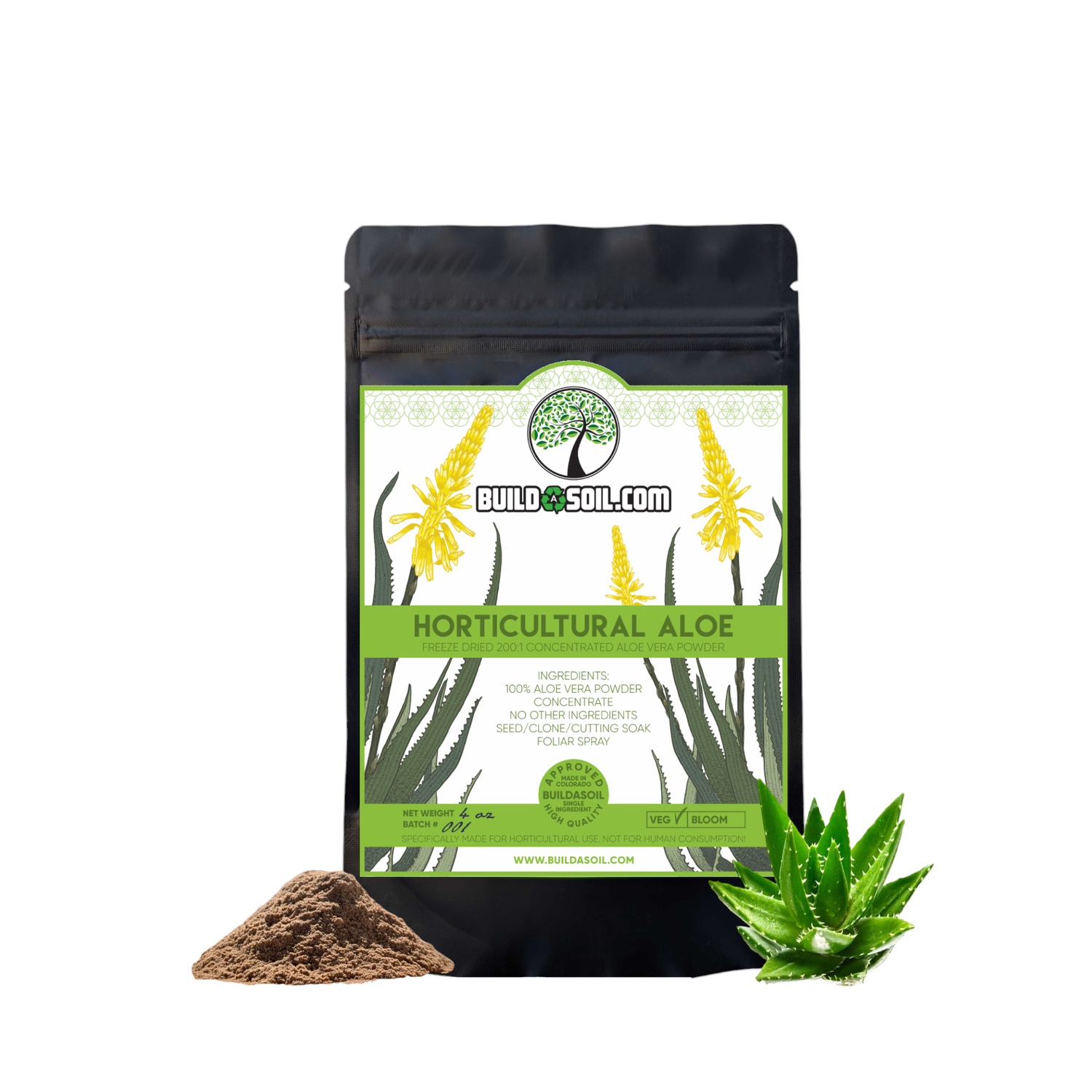 aloe vera gel for plant growth BuildASoil Horticultural Aloe 4 oz