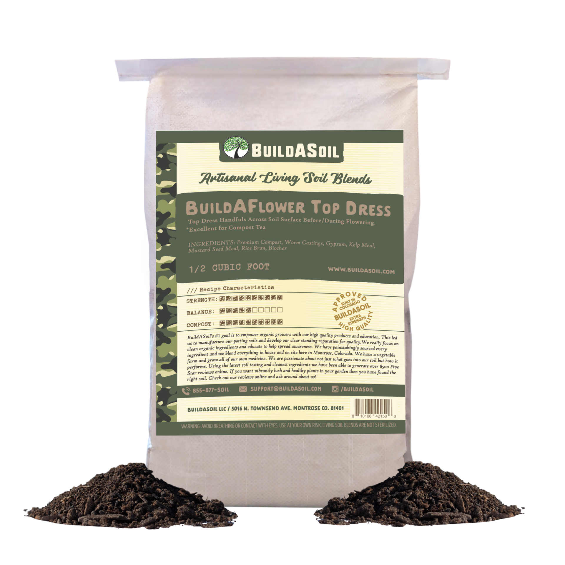 buildasoil for house plants and flowers outside BuildASoil Build-A-Flower Top Dress Kit – 1 Gallon Bag