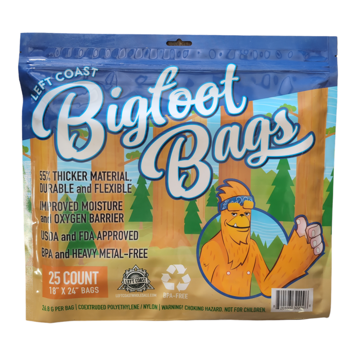 Bigfoot Bags 18"x24" - 25pk (Free Shipping: Any 2+ Items)