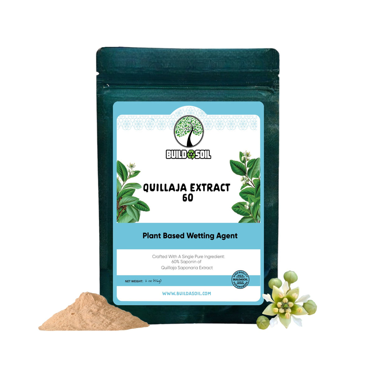 BuildASoil Quillaja Saponaria Extract Powder 60%