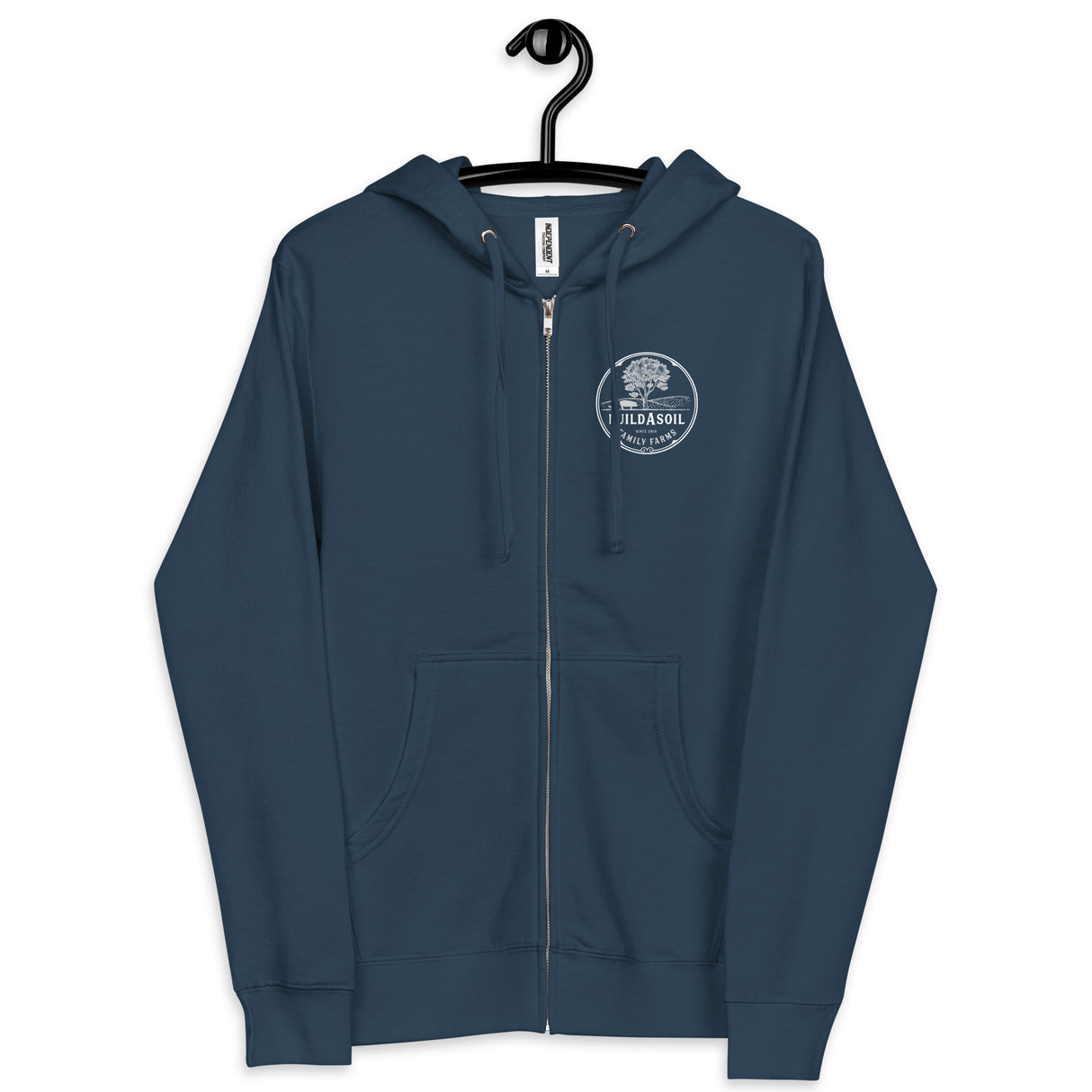 BuildASoil Family Farms Front - Loyal To The Soil Back Zip Up Hoodie