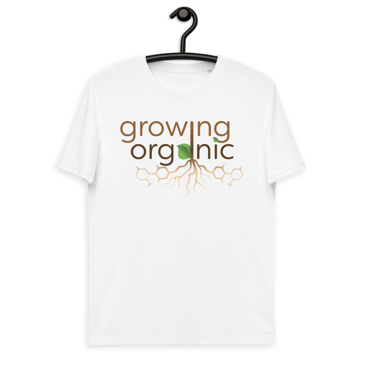 White organic cotton T-shirt with logo