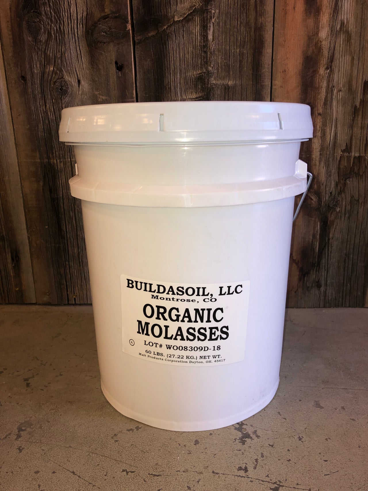Molasses - Food Grade Organic Oregon Tilth