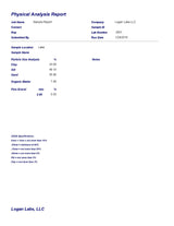 Logan Labs Soil Particle Size Analysis