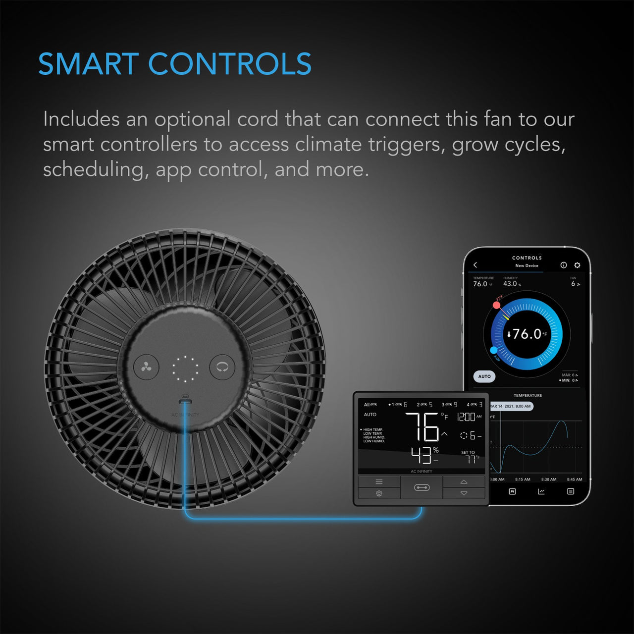 AC Infinity S6 Inline Fan 6 - Speed Control, Quiet Ventilation – BuildASoil